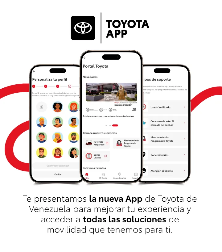 Toyota App - Personaliza tu perfil